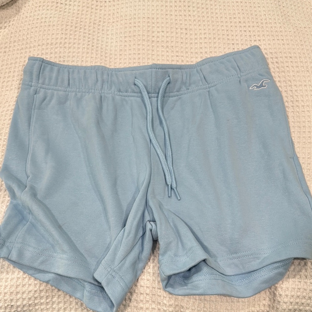 Hollister Blue Athletic Shorts with Elastic Waistband